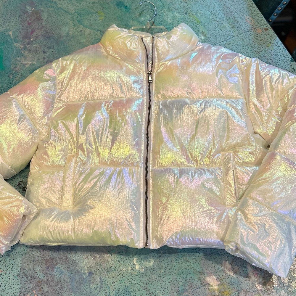 Iridescent Cloud Puffer Jacket - image 4